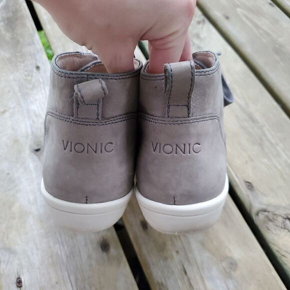 Vionic Orthaheel Shawna Slate Gray Casual Boot Waterproof High Top Sneakers 7.5 - Picture 6 of 9